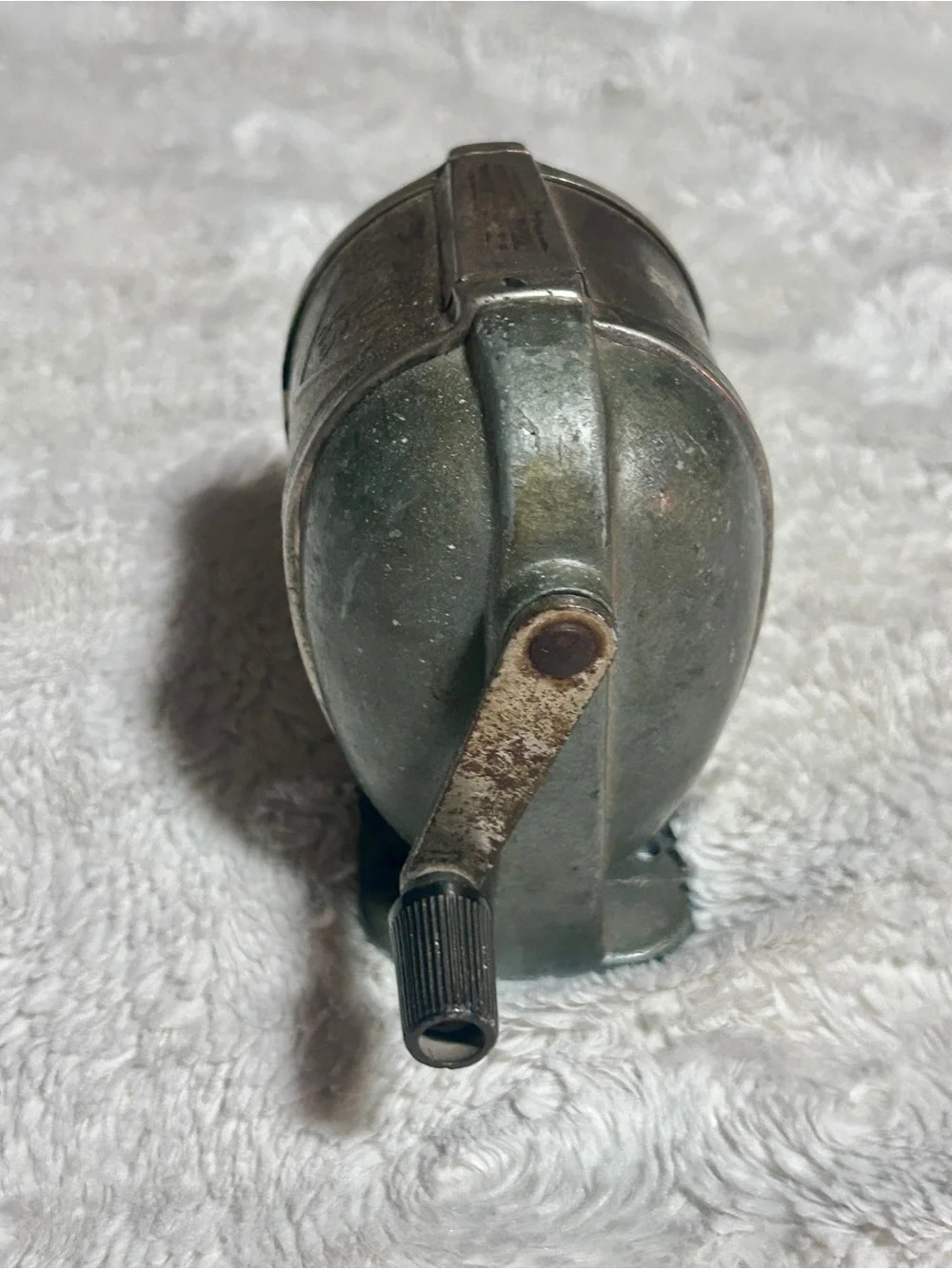 Metal Hand-Crank Pencil Sharpener - Silver